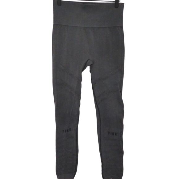 PINK Victoria's Secret Womens Sz L Dark Gray Ultimate Legging High Waisted - Picture 1 of 6